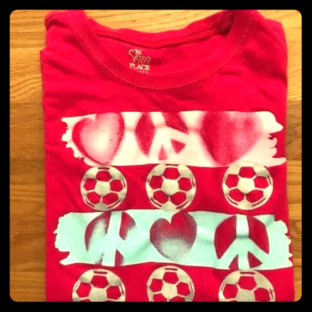 989 Place Girls Size 10/12 L Short Sleeve Shirt